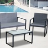 Image 2: Four-Piece Rattan Outdoor Set
