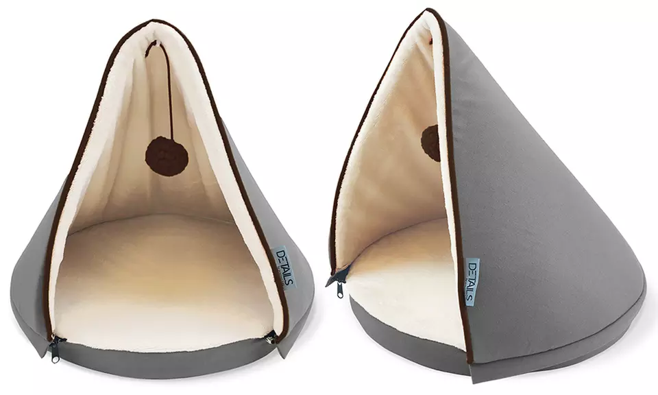 Canvas Tee-Pee with Foam Walls Cat Bed - Second Medium