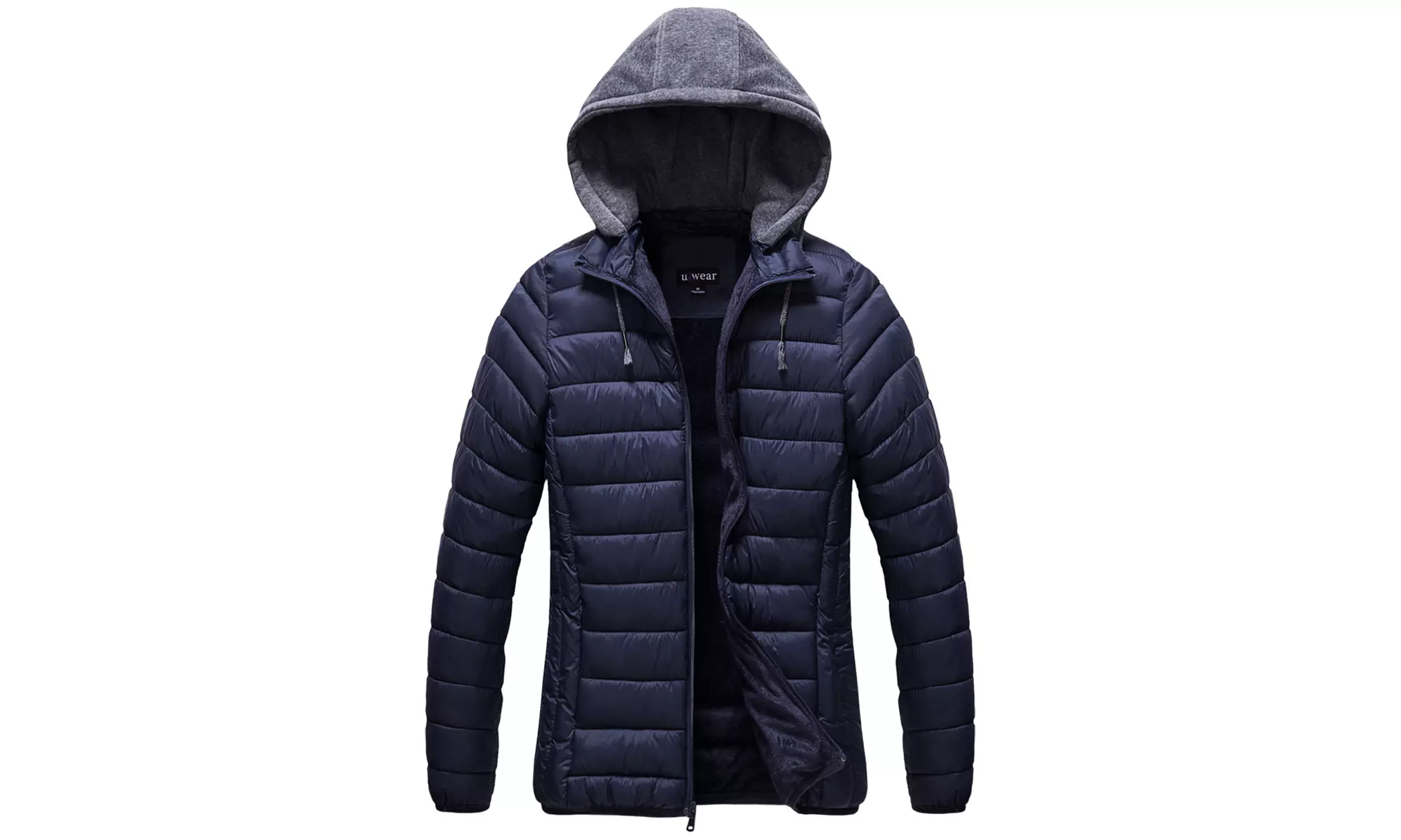 u2wear Puffer Hoodie Jacket w/ Removable Hoodie. (Size XL) - Primary Image