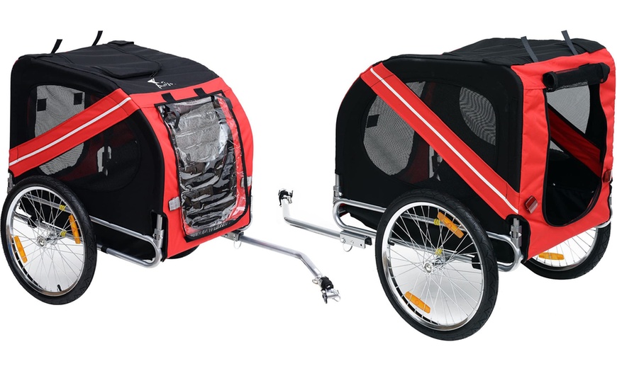 Image 15: PawHut Pet Bicycle Trailer