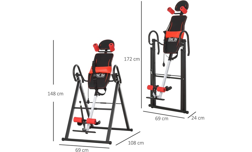 Image 4: HomCom Inversion Table