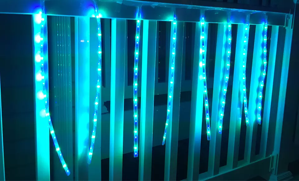 Multicolor Meteor LED Waterproof Light Strips (8-Pack) - Primary Image