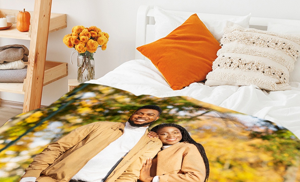 Custom Photo Blankets in Multiple Sizes - Up to 92% Off