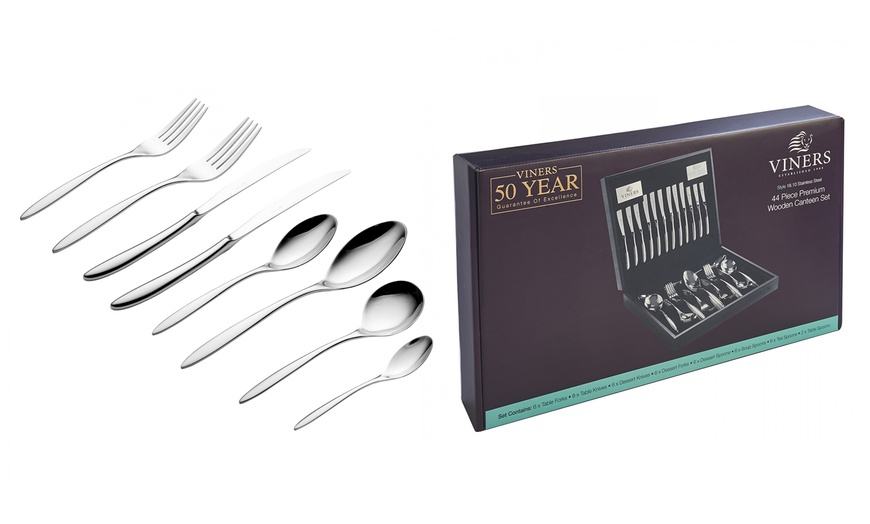 Image 2: Viners 44-Piece Cutlery Set