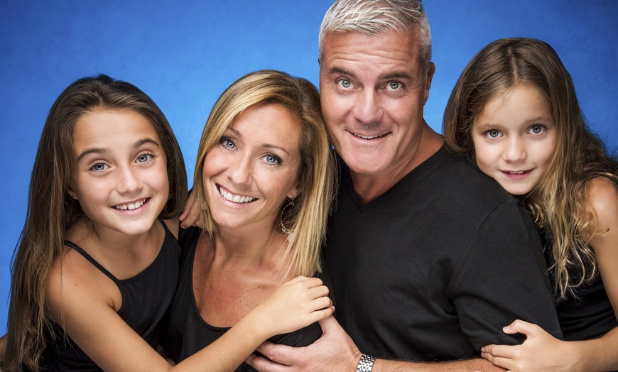 Image 2: Family Photoshoot with Framed Image
