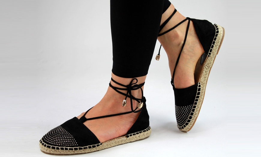 Image 8: Women's Lace-Up Espadrilles