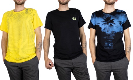 T-shirt da uomo Just Cavalli disponibile in 4 modelli, vari colori e dalla M alla XXL