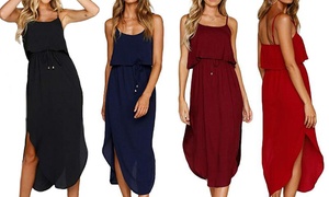 Women's Strappy Split Dress