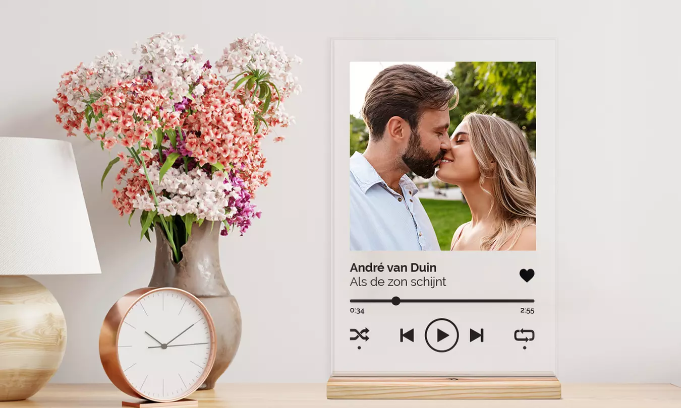 Gepersonaliseerde muziekplaat