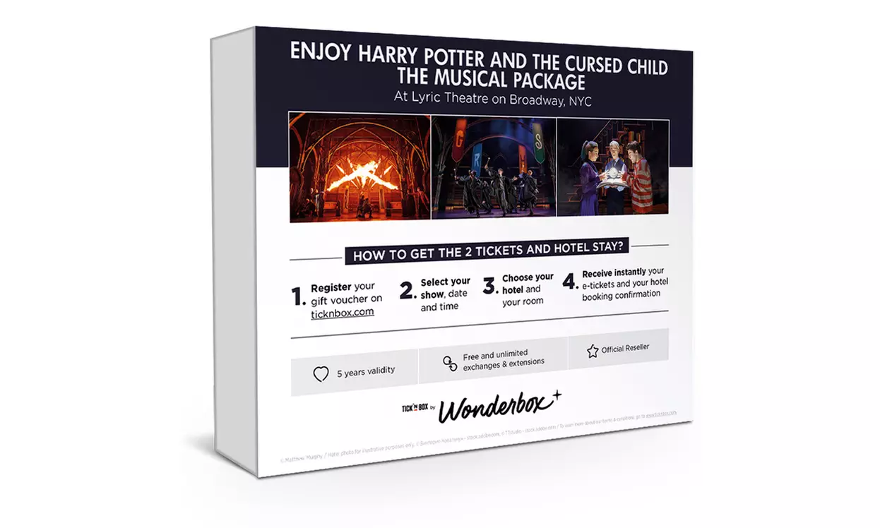 Two Tickets to Harry Potter & the Cursed Child on Broadway with Optional One Hotel Night in NYC from Wonderbox - Second Medium