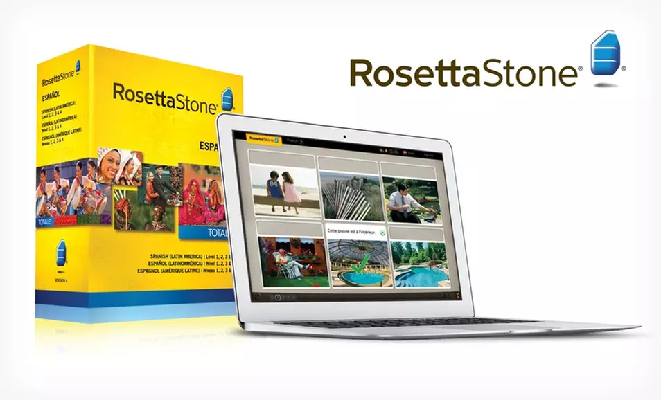 $229.99 for a Rosetta Stone Version 4 TOTALe French, Italian, or Spanish Level 1–4 Set ($449 List Price). Free Shipping. - Primary Image