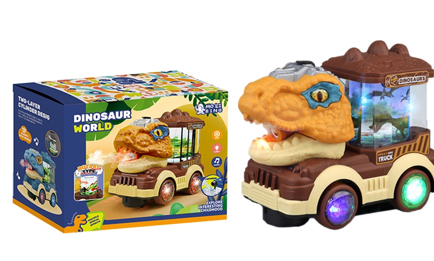 Image 5: Interactive Dinosaur Car Toy