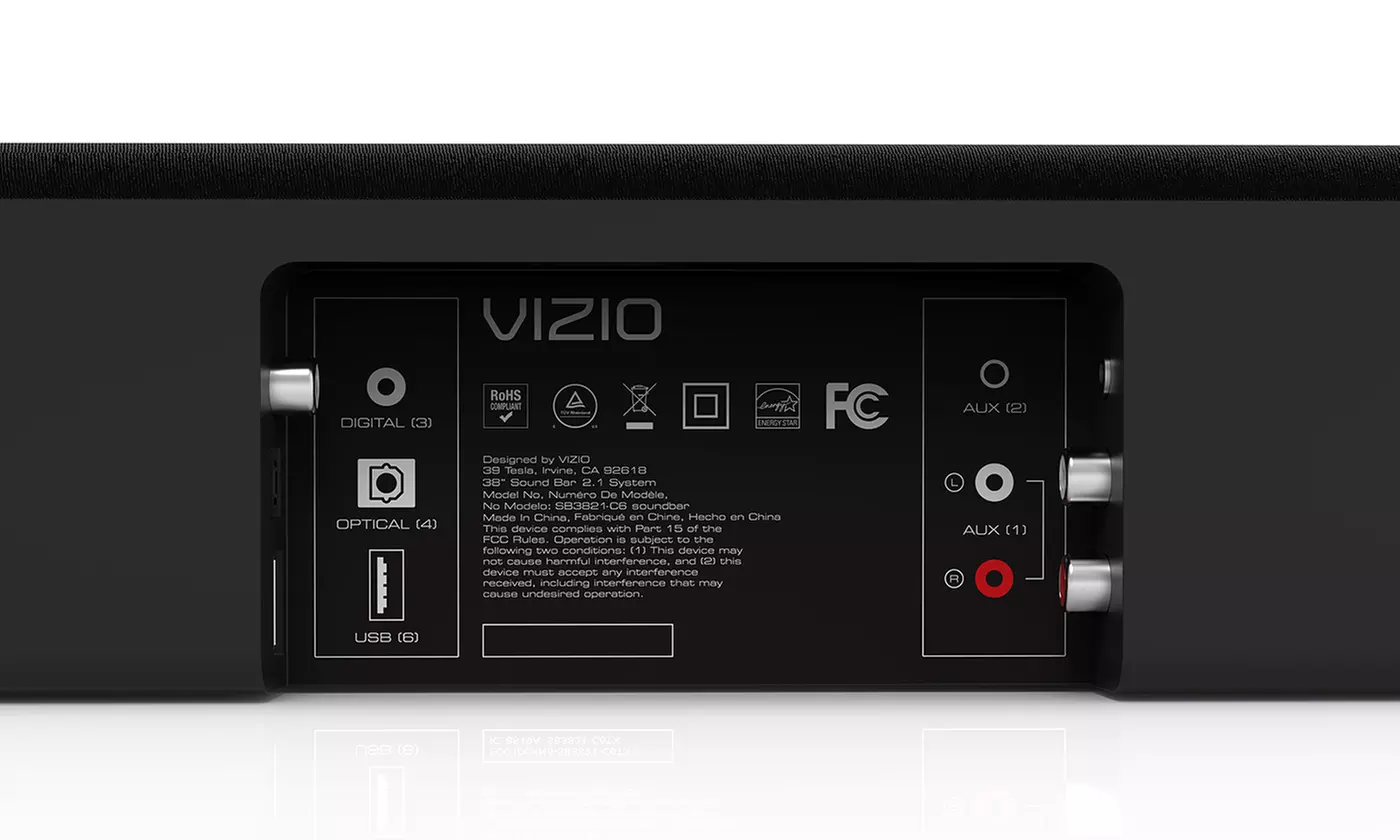 Vizio 2.1-Channel Bluetooth Sound Bar with Wireless Subwoofer (Manufacturer Refurbished) - Second Medium