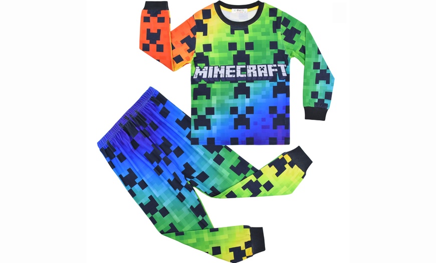 Image 4: Two-Piece Minecraft Inspired Kids' Pyjamas Set 