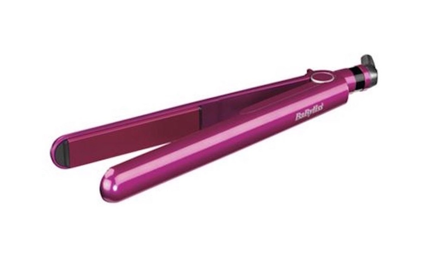 Image 1: Babyliss Pink Hair Straightener