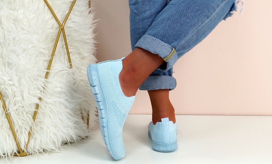 Image 10: Women's Knit Sneakers