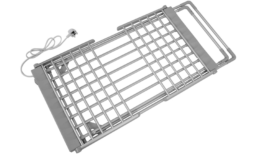 Image 3: Neo Electric Heated Winged Airer Clothes Dryer Rack