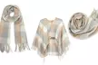 Women's Long Shawl Grid Tassel Winter Warm Lattice Scarf - Image 3