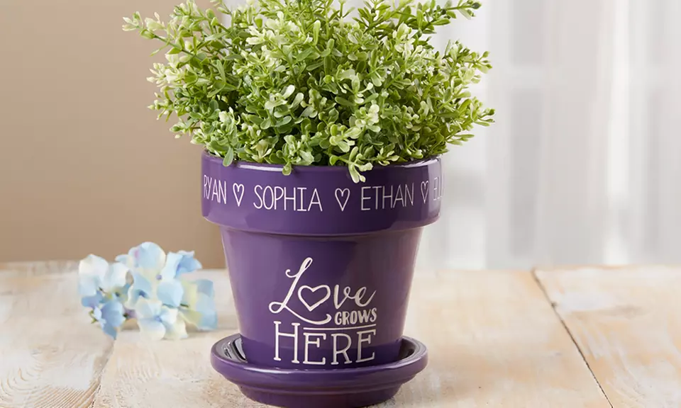 Personalized Flower Pot (Up to 52% Off) - Second Medium
