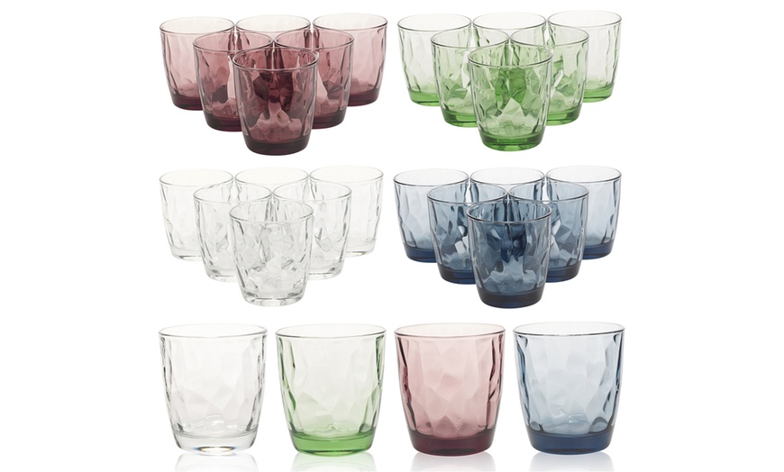 Image 1: 6 Coloured Bormioli Rocco Glasses