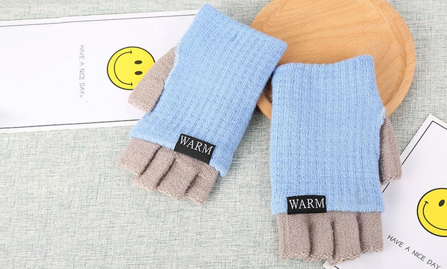 Image 4: WARM Finger-Less Gloves