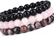 1 ou 2 bracelets en perle de jaspe et agate simple ou triple - Image 6