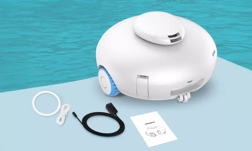 Image 1: Robotic Pool Cleaner, Powerful Motor and Smart Navigation