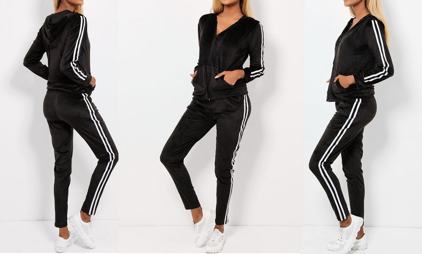 Image 8: Two-Piece Gym Suit with Stripes