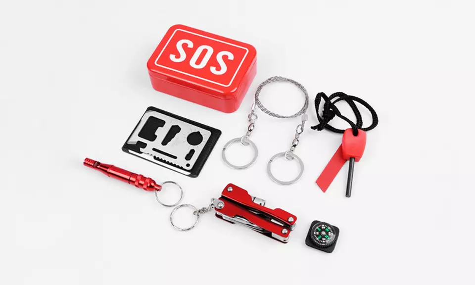 1x oder 2x 6-in-1-SOS-Notfall-Survival-Kit - Primary Image