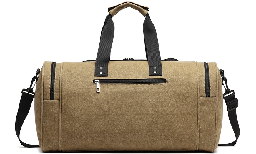 men's canvas travel duffel bags