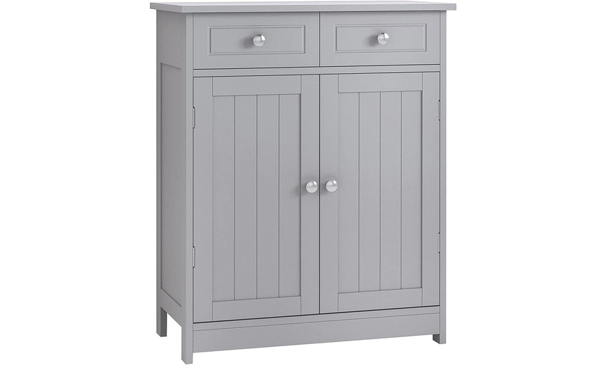 Image 2: Kleankin Freestanding Bathroom Storage Cabinet