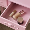 Image 4: Home Deluxe Schminktisch mit Hocker „Rosy“