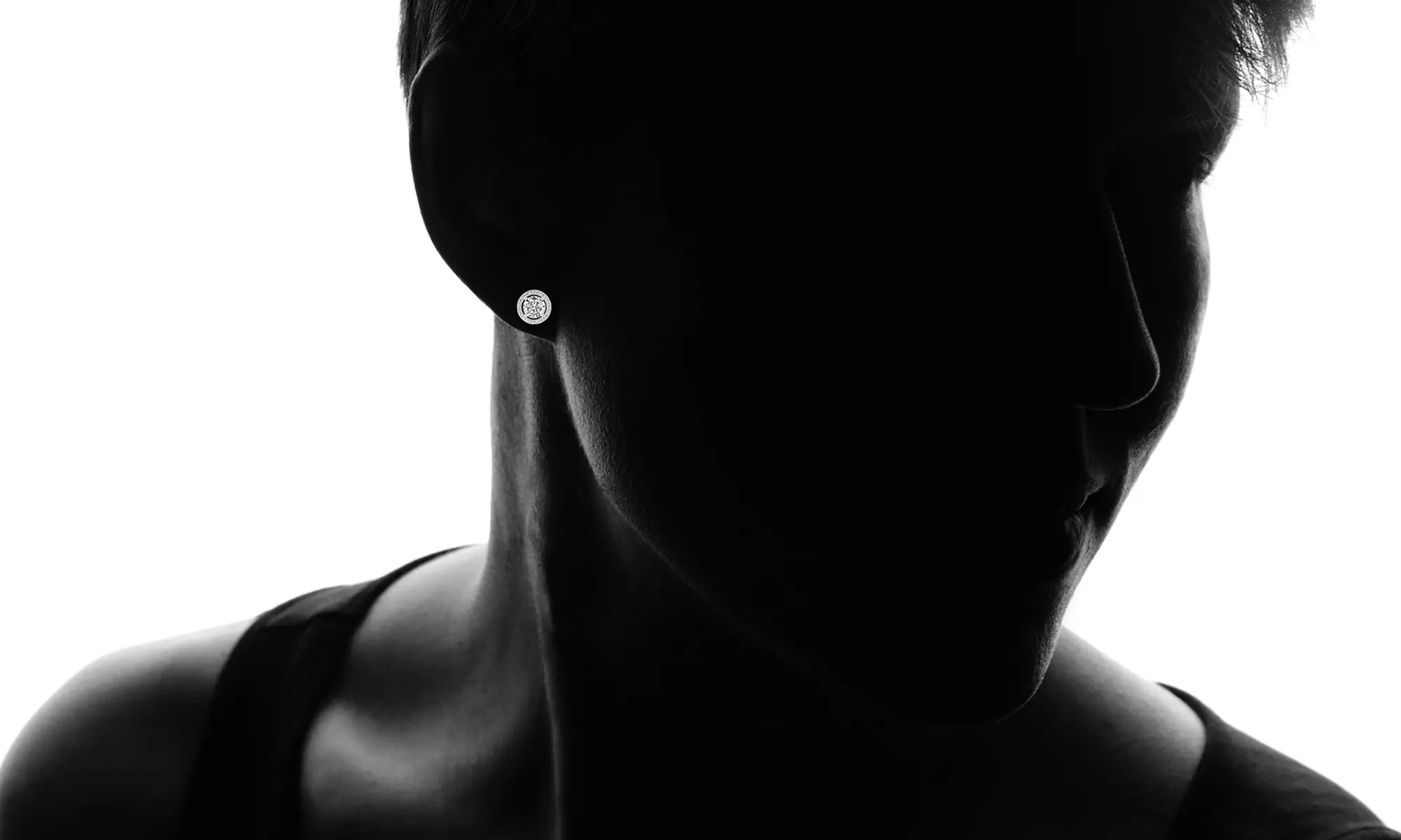 Halo Stud Earrings with Swarovski Elements - Second Medium