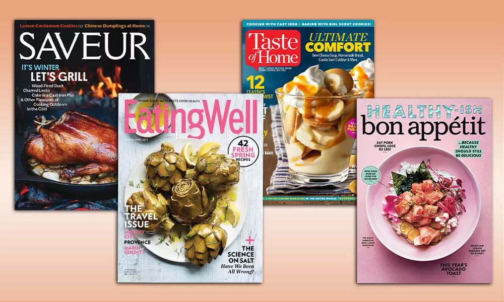 Saveur, Bon Appétit, Eating Well, and Taste of Home Magazine Subscriptions (Up to 50% Off) - Primary Image
