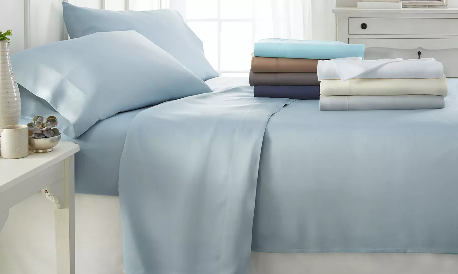 Soft Essentials 100% Bamboo Bed Sheet Set - Primary Image