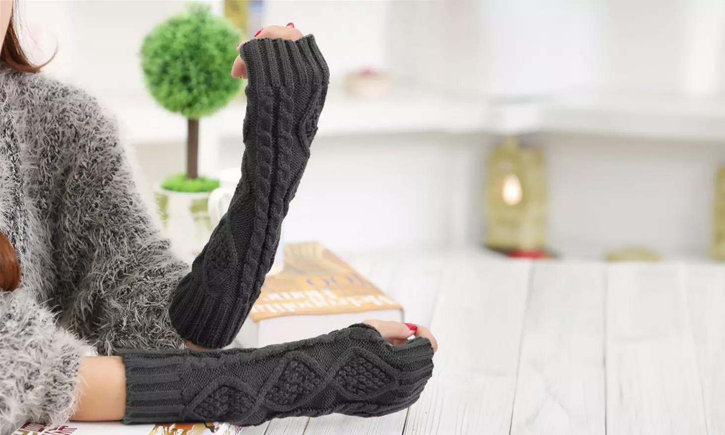 Up to Four Pairs of Soft and Stretchy Arm Warmers