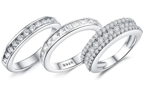 1, 2 ou 3 bagues en argent sterling 925