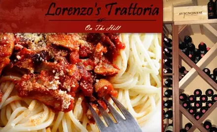 $15 for $35 Worth of Contemporary Italian Cuisine and Drinks at Lorenzo's Trattoria - Primary Image