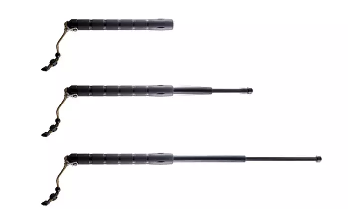 Expandable Self Defense 26" Baton with Carrying Pouch & Glass Breaker - Second Medium