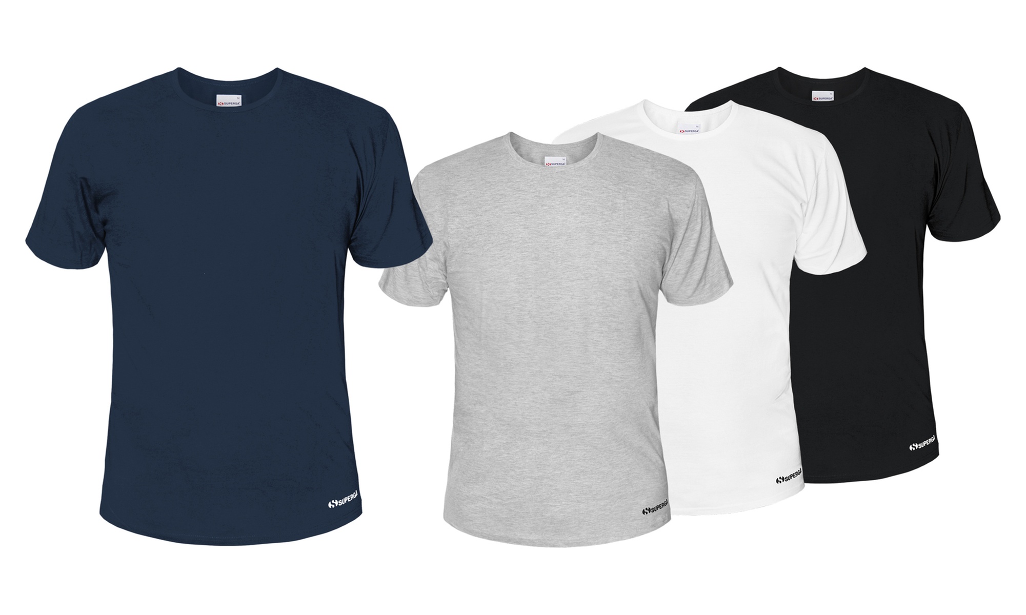 Set di 3 t-shirt uomo Superga in 100% cotone