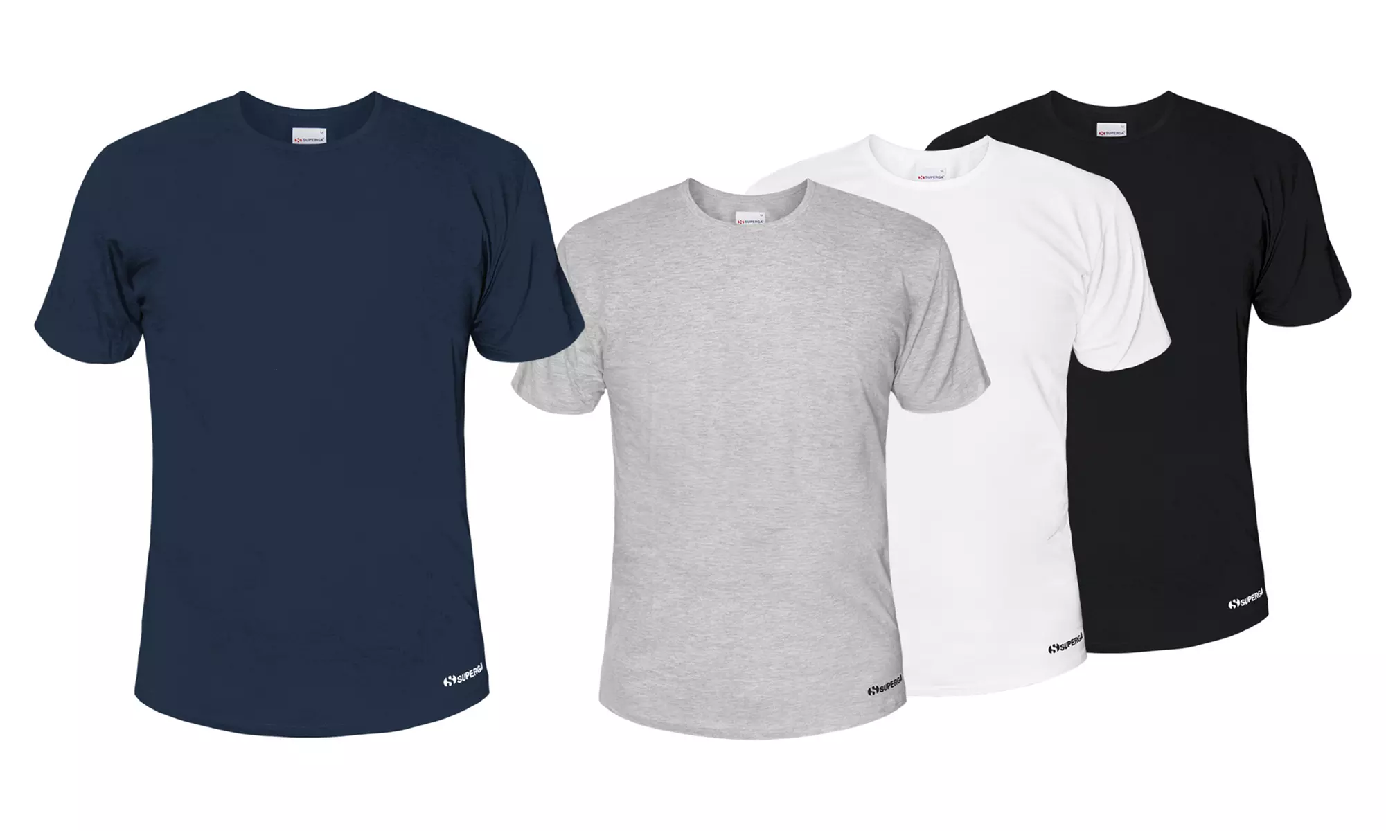 Set di 3 t-shirt uomo Superga in 100% cotone