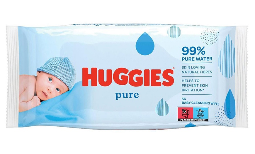 Image 2: 18-Pack Huggies Pure Wipes