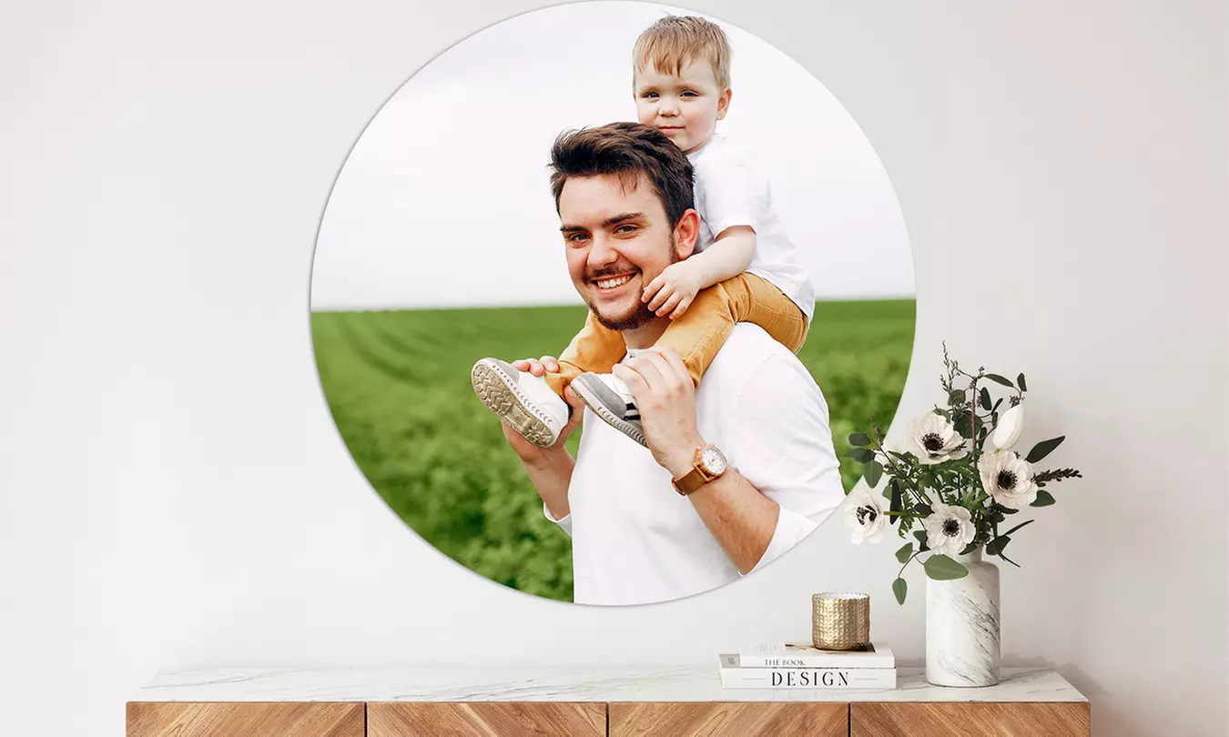 Jouw foto op een wandcirkel