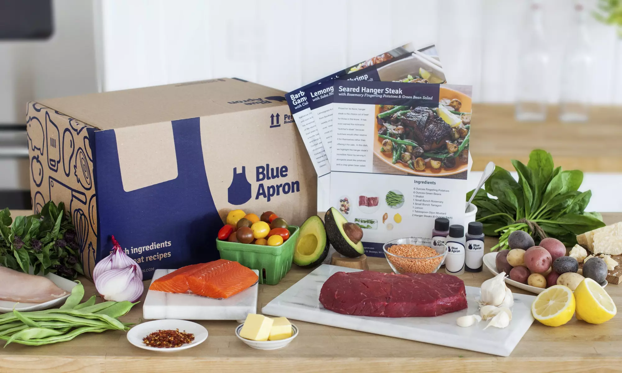 Three Delivered Meals for Two or Four from Blue Apron (Up to 42% Off). Shipping Included  - Primary Image