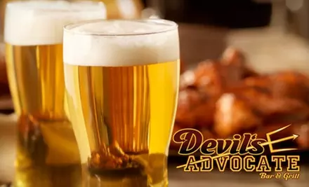 $10 for $20 Worth of Bar Fare and Drinks at Devil’s Advocate Bar and Grill in Tempe - Primary Image