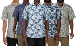 Verdo Men's Melbourne Collection Slim Short-Sleeve Button-Down Shirts
