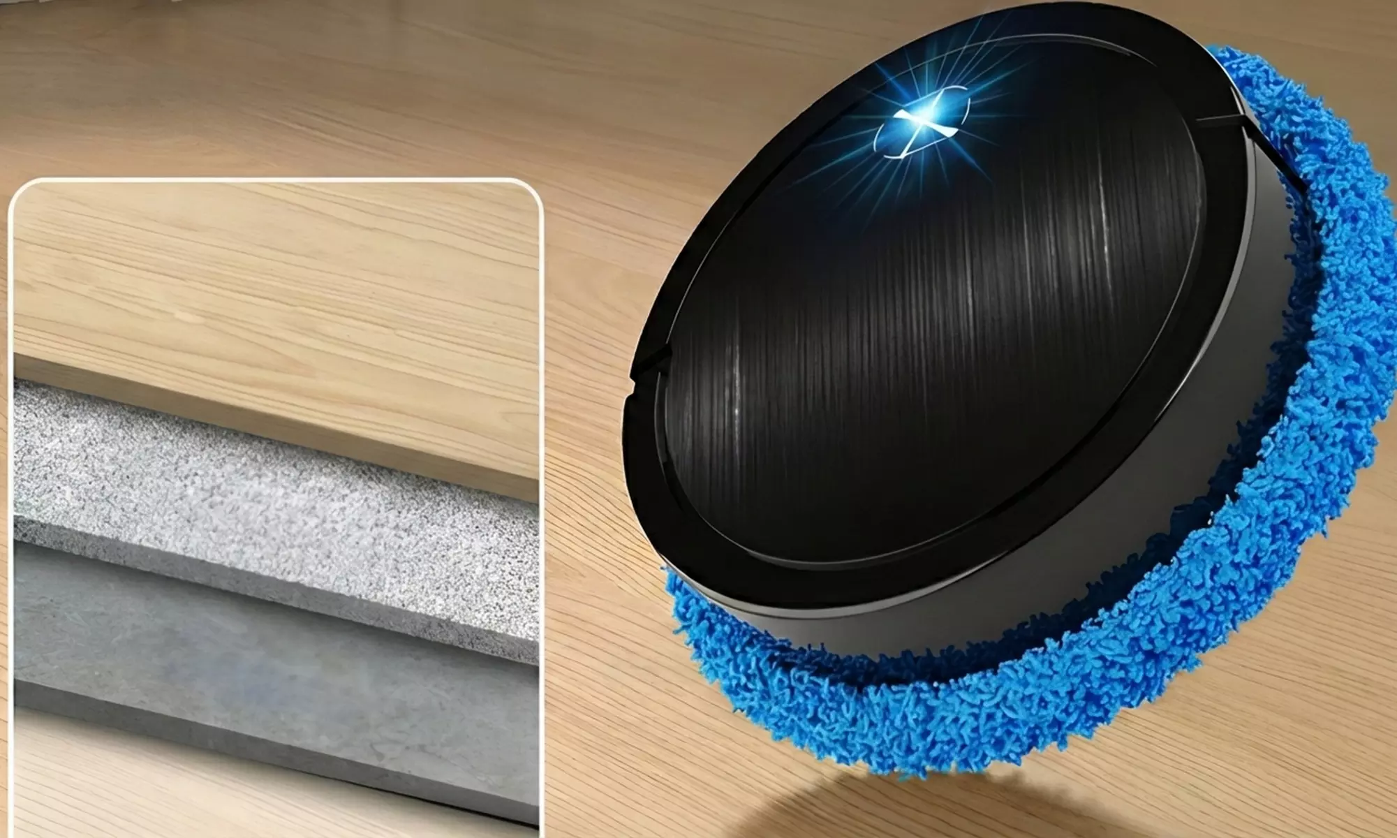 Kompakter Wischroboter