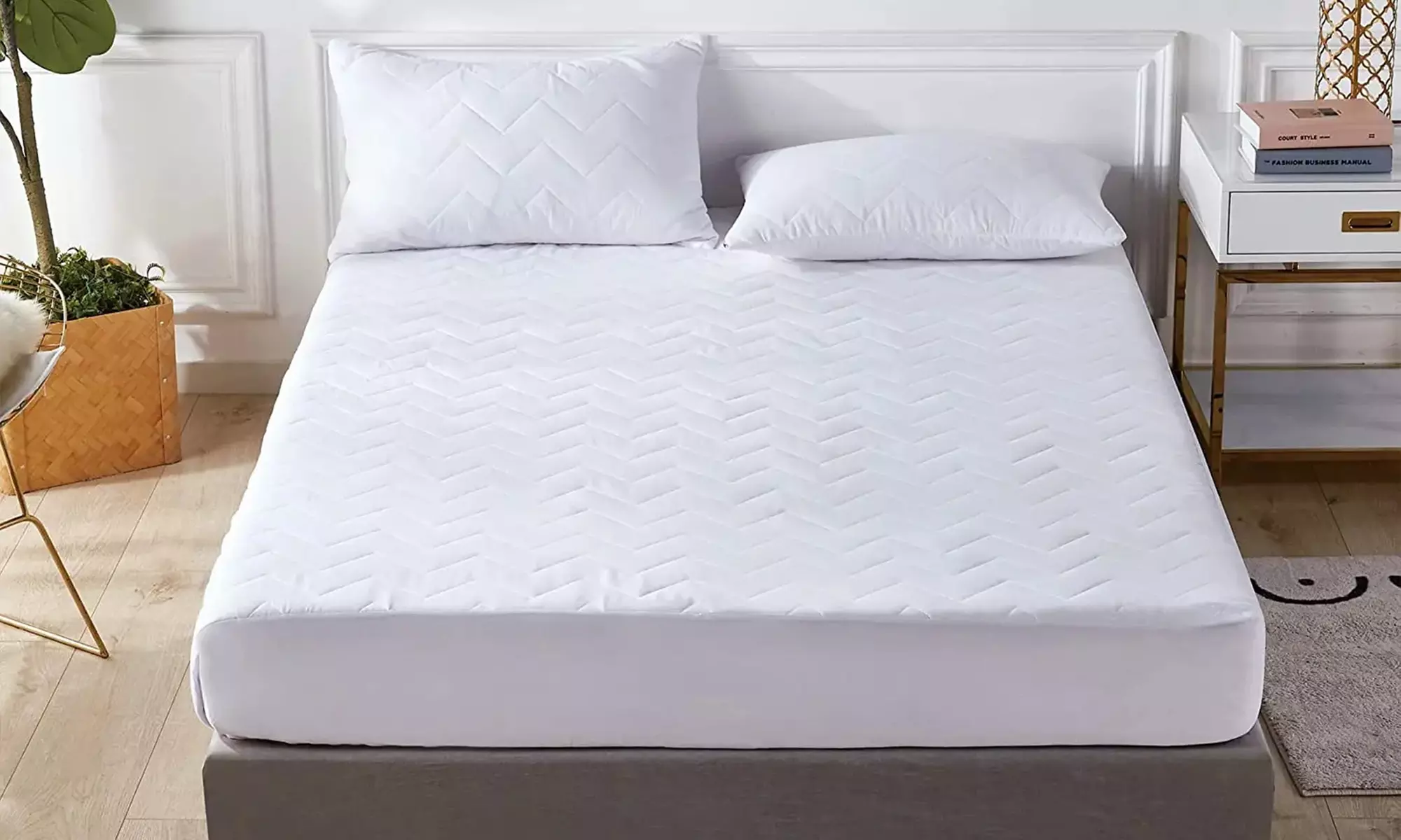 ZIGZAG gesteppter Matratzenbezug