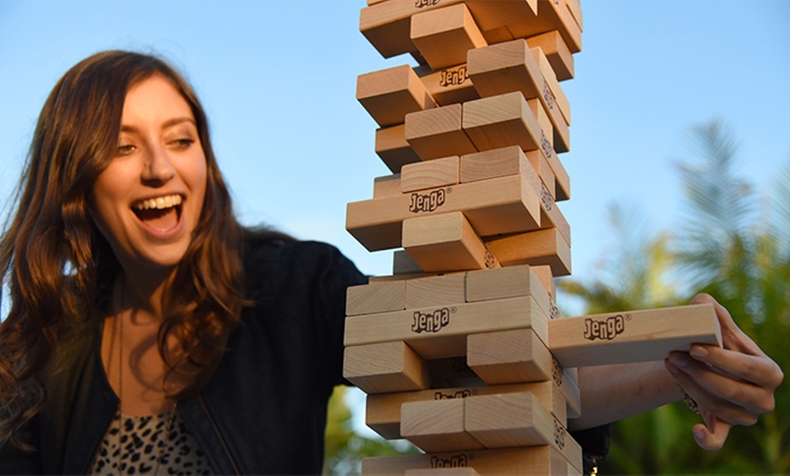 Jenga Giant Premium Hardwood Game | Groupon