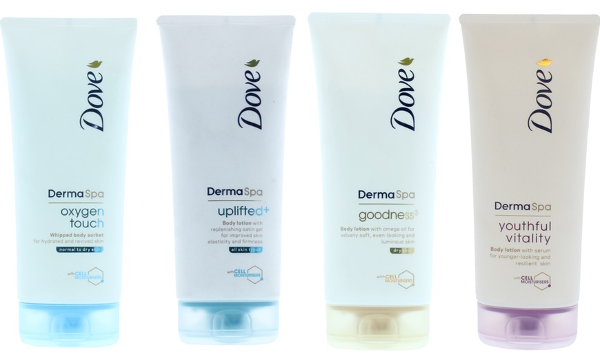 Image 1: Dove Body Lotion Three-Pack